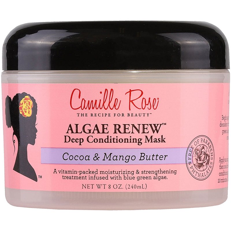 Camille Rose ALGAE RENEW Deep Conditioning Mask Cocoa & Mango Butter 8 oz.