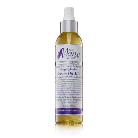 The Mane Choice Heavenly Halo Herbal Hair Tonic  Soy Milk Deep Hydration Serum Oil Mist 6 Oz