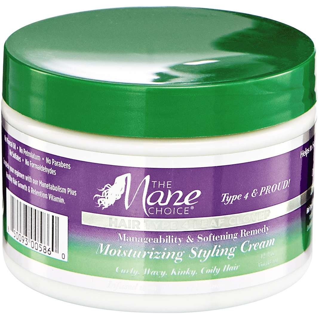 The Mane Choice Hair Type 4 Leaf Clover Manageability Softening Remedy Moisturizing Styling Cream 12 Oz