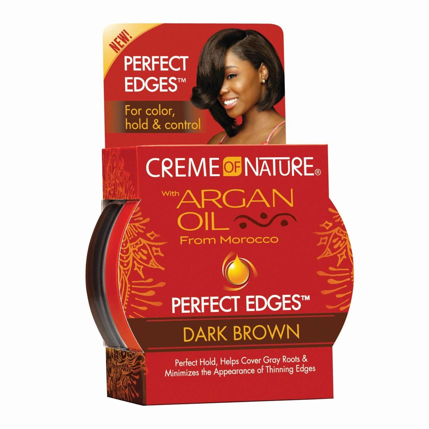 Creme Of Nature Argan Perfect Edges Brown 2.25 Oz