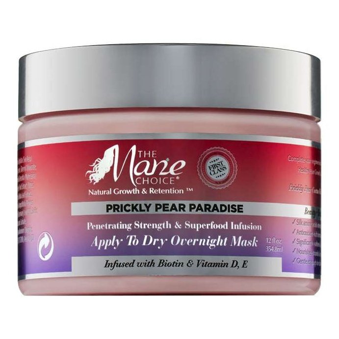 The Mane Choice Prickly Pear Paradise Penetrating Strength  Superfood Infusion Apply To Dry Overnight Mask