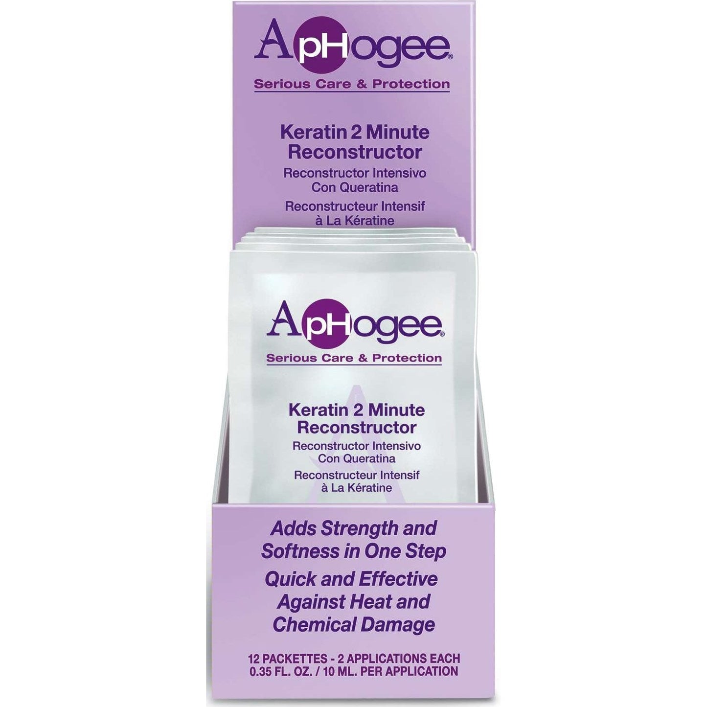 Aphogee Keratin 2 Minute Reconstructor 12-Piece Display